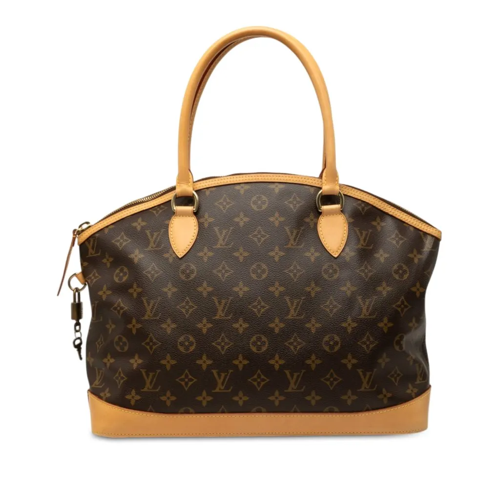 Louis Vuitton Monogram Lockit Horizontal Brown Very good - Front View