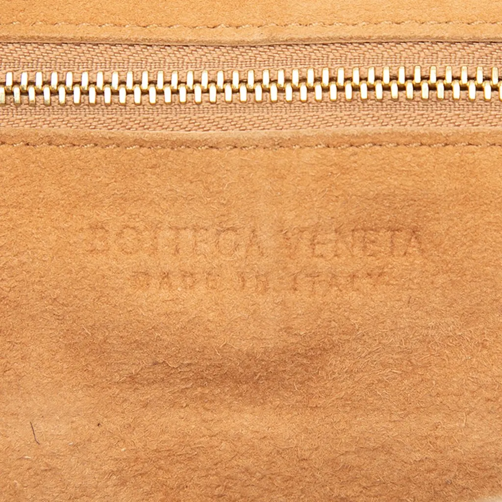 Bottega Veneta Mini Calfskin Maxi Intrecciato Arco Slouch Satchel White Leather Good - Box View