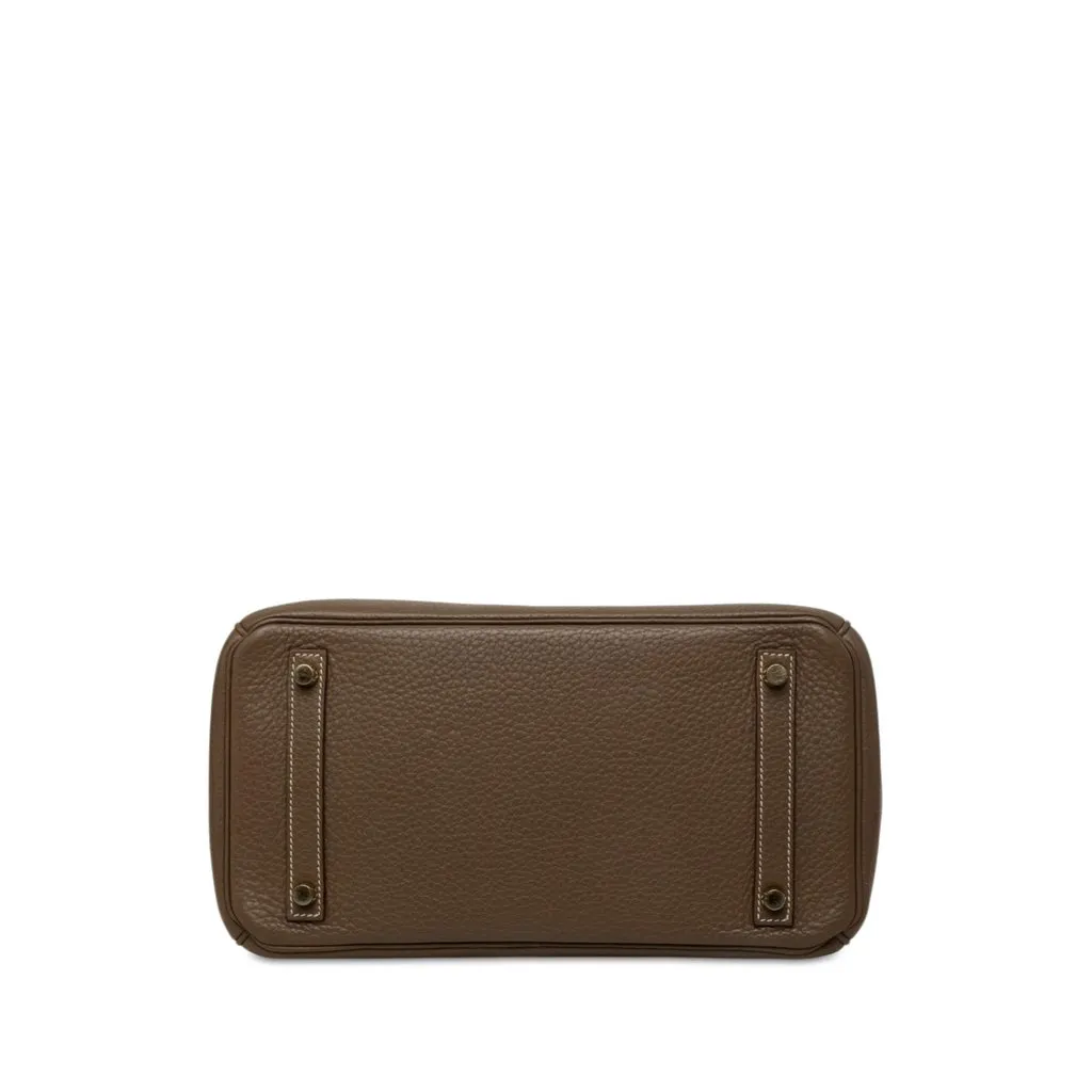 Hermès Clemence Birkin Retourne 30 Brown Leather Good - Inside View