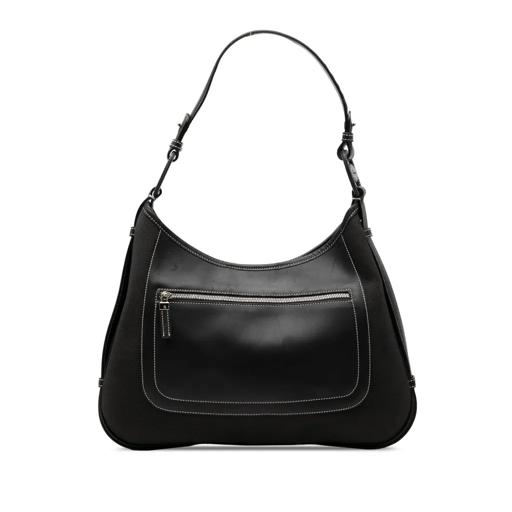 Salvatore Ferragamo قماش و جلد كتف حقيبة