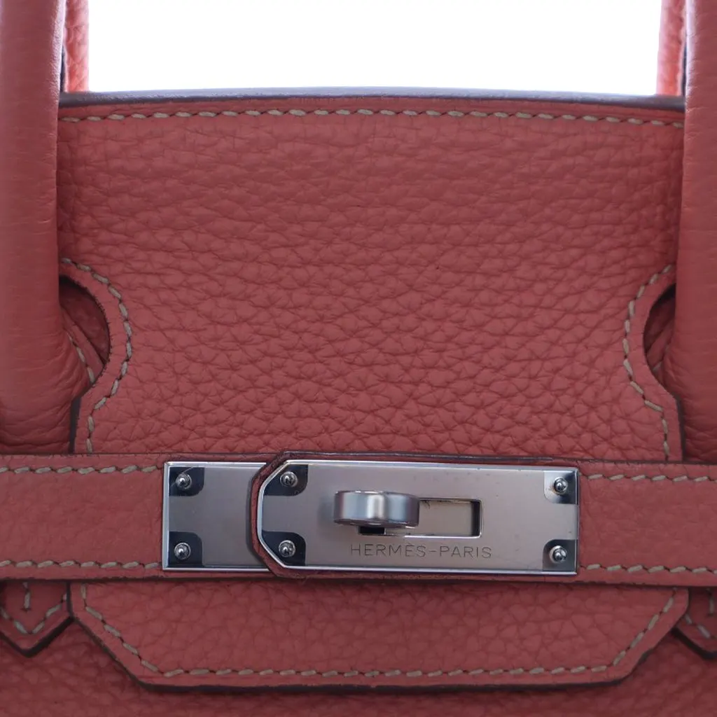 Hermès Clemence Birkin Retourne 30 Pink Leather Very good - Box View