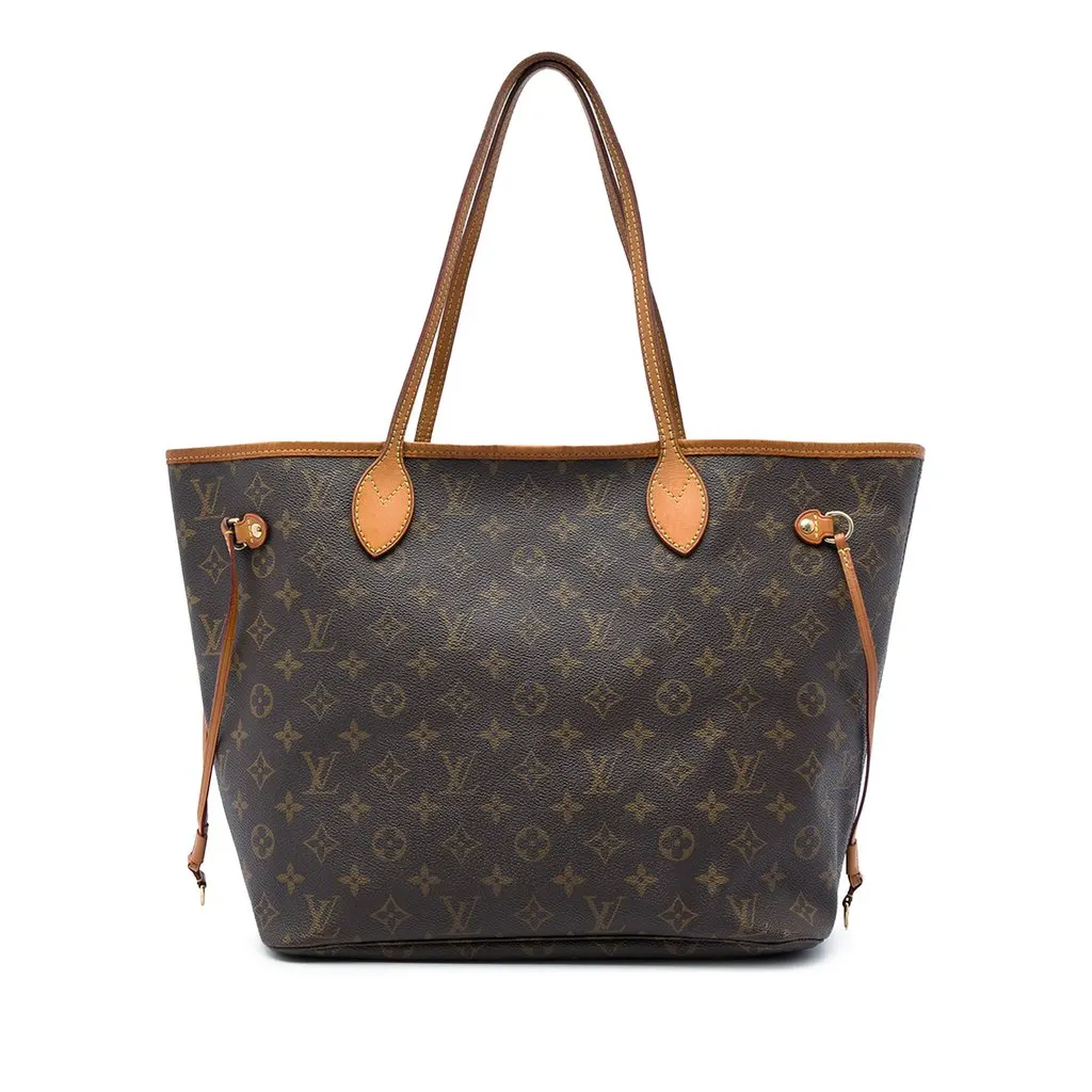 Louis Vuitton Monogram Neverfull MM Brown Canvas Very good - Front View