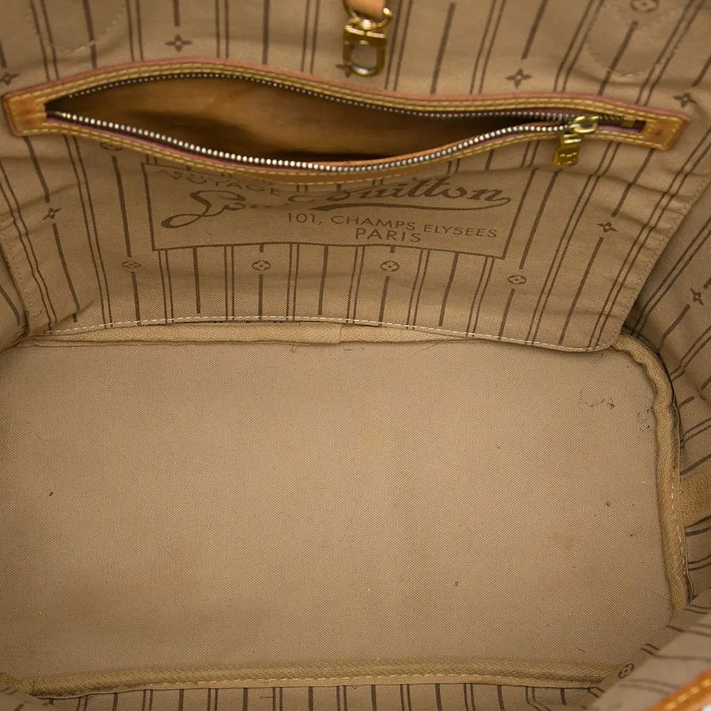 Louis Vuitton Monogram Neverfull MM Brown Canvas Very good - Model View