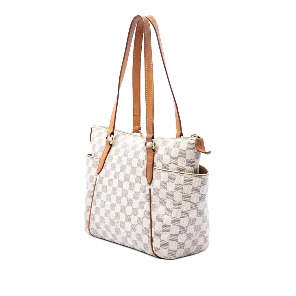 Louis Vuitton Damier Azur Totally PM White Canvas Very good - Back View