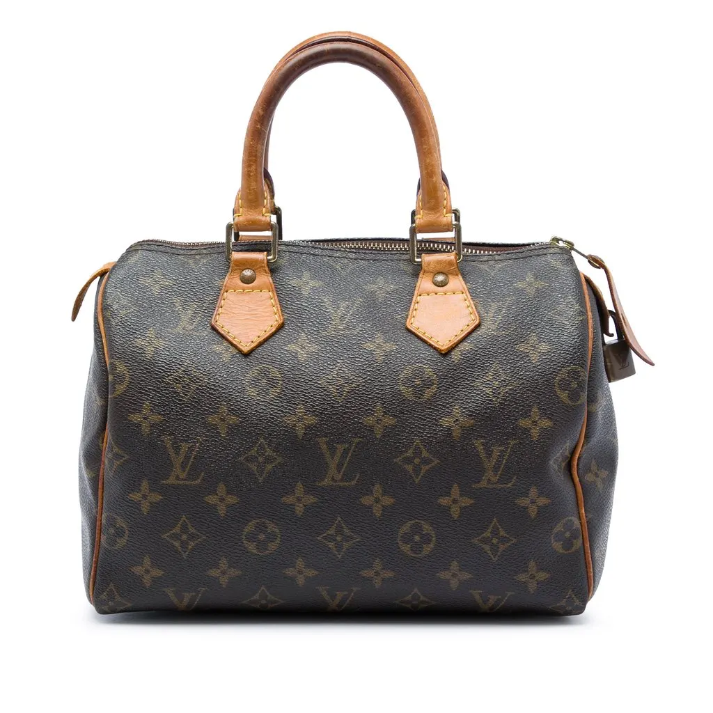 Louis Vuitton Monogram Speedy 25 Brown Very good - Front View