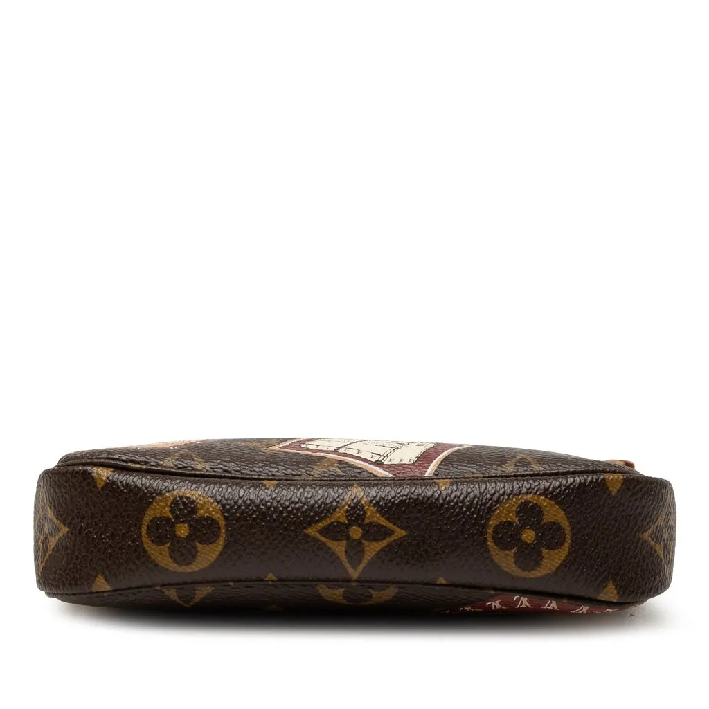 Louis Vuitton Monogram Patch Mini Pochette Accessoires Brown Very good - Inside View