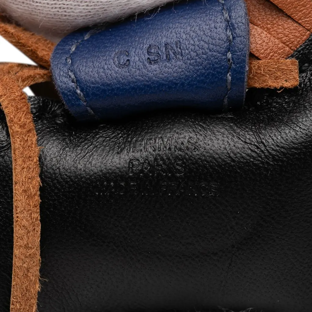Hermès Milo Lambskin GriGri Rodeo Bag Charm PM Black Leather Very good - Model View