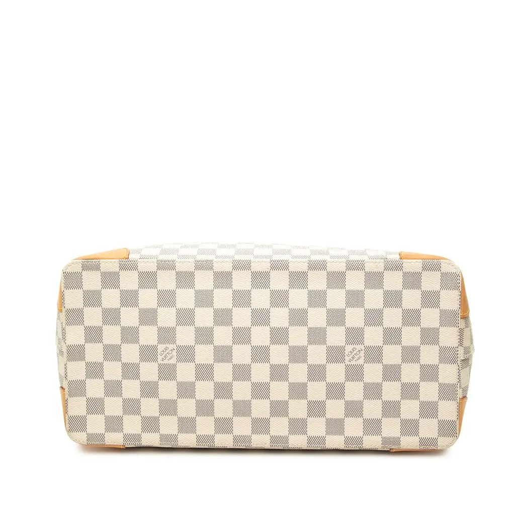 Louis Vuitton Damier Azur Hampstead MM White Canvas Good - Inside View
