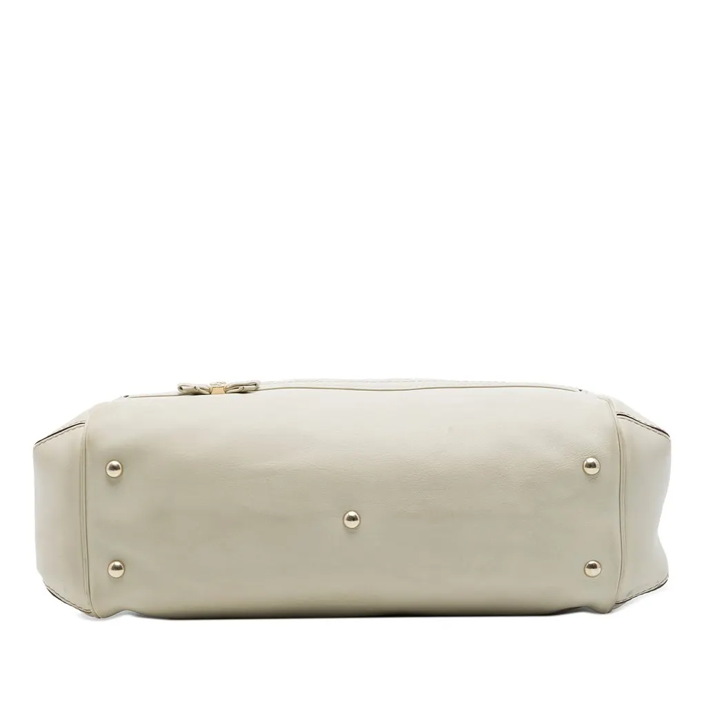 Gucci Guccissima Mayfair Satchel White Leather Very good - Inside View