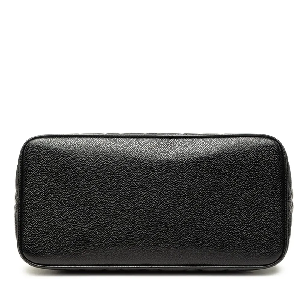 Chanel Caviar Medallion Tote Black Leather Very good - Inside View