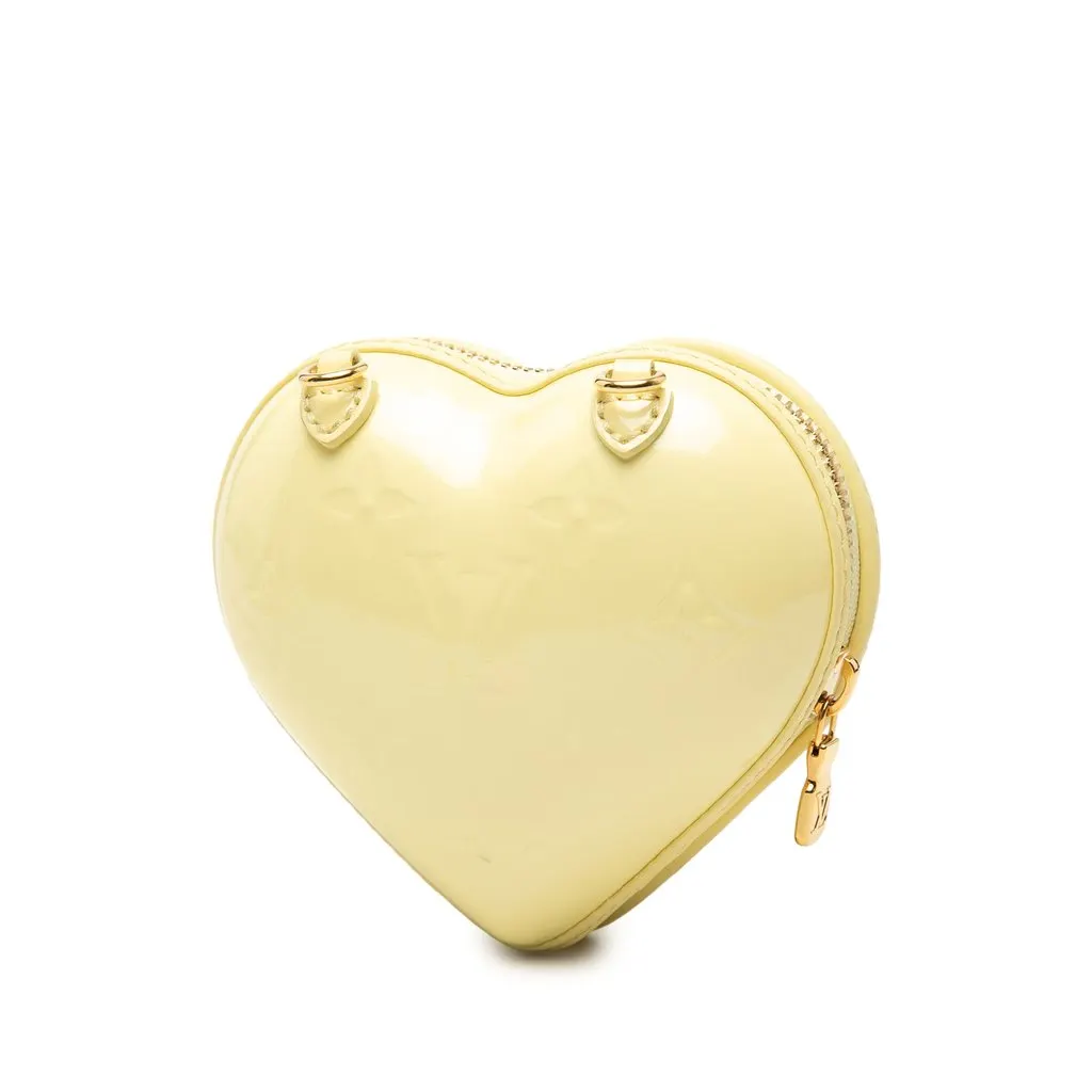 Louis Vuitton Monogram Vernis Keep My Heart Chain Crossbody Yellow Leather Very good - Back View