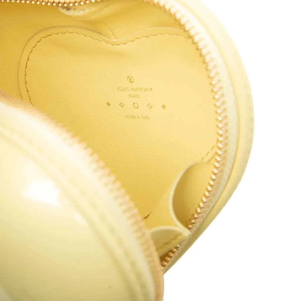 Louis Vuitton Monogram Vernis Keep My Heart Chain Crossbody Yellow Leather Very good - Box View