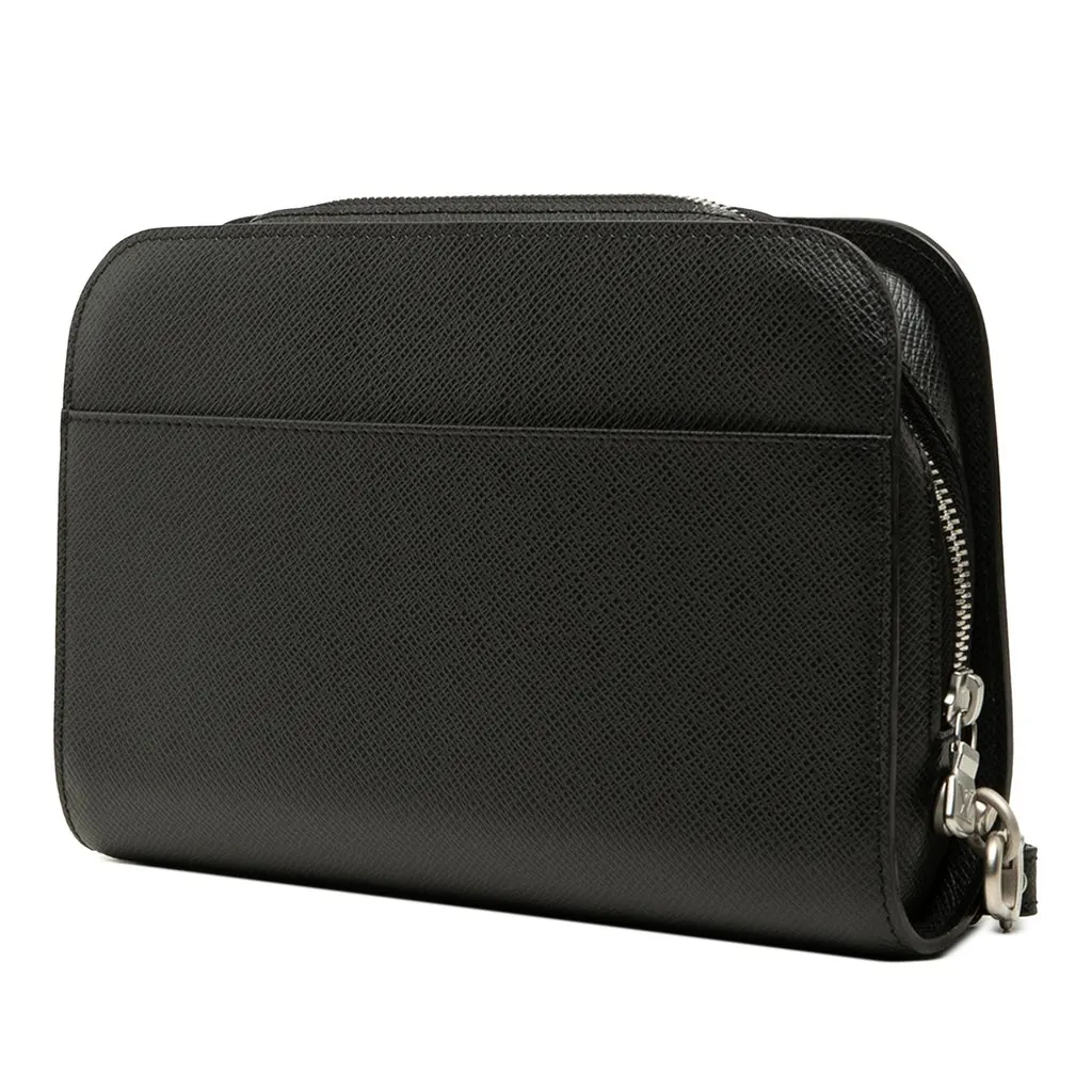 Louis Vuitton Taiga Pochette Baikal Black Leather Very good - Back View