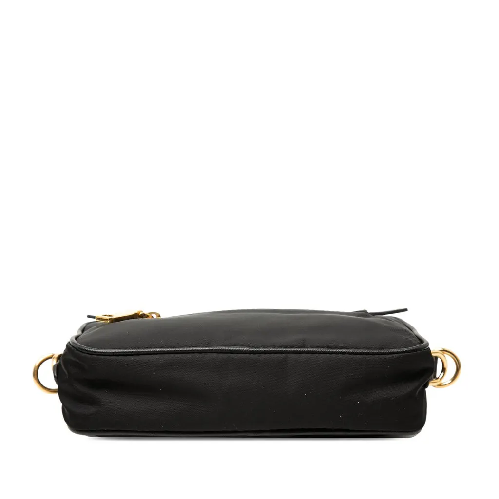 Prada Small Tessuto Front Pocket Camera Bag Black Very good - Inside View