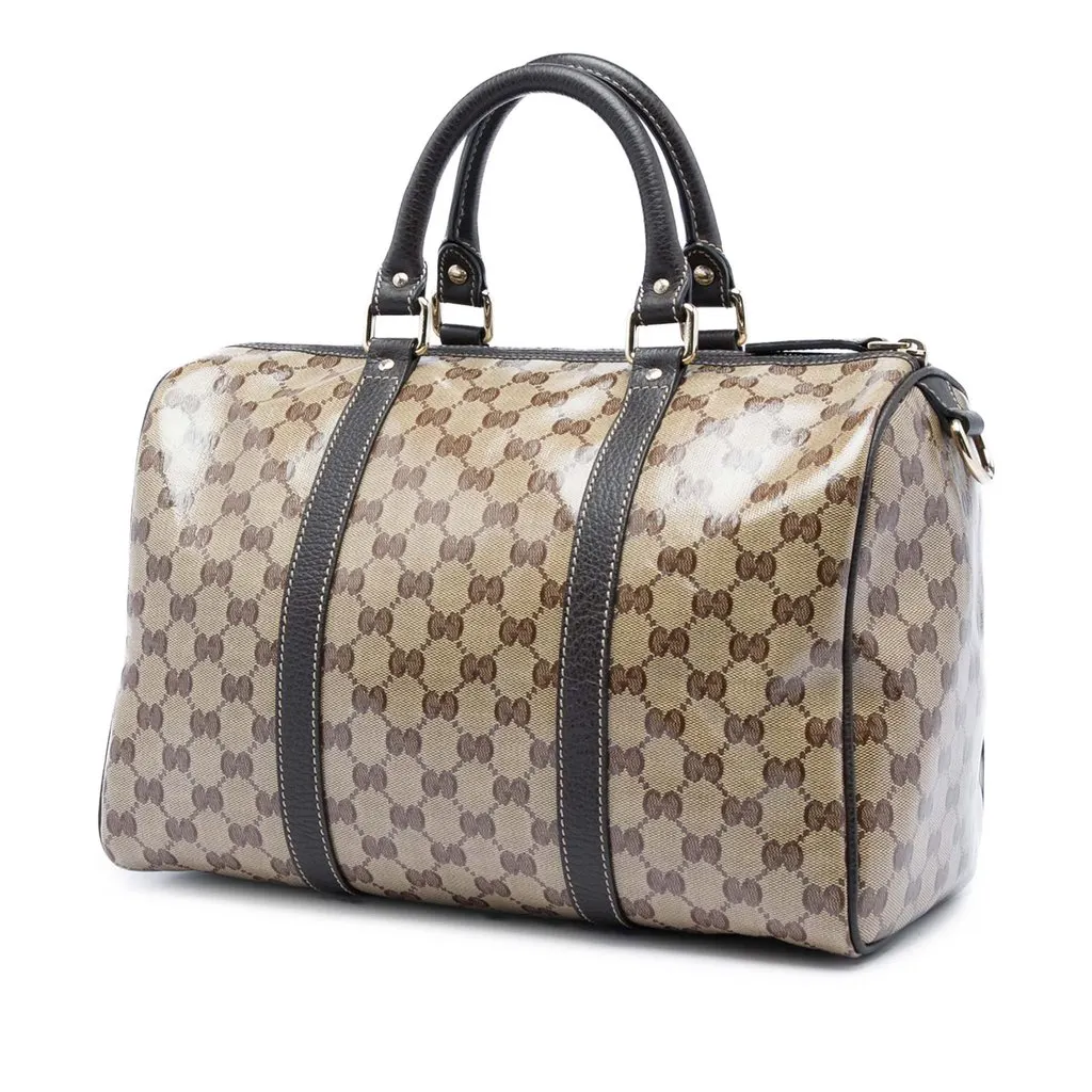 Gucci Medium GG Crystal Joy Boston Bag Beige Very good - Back View