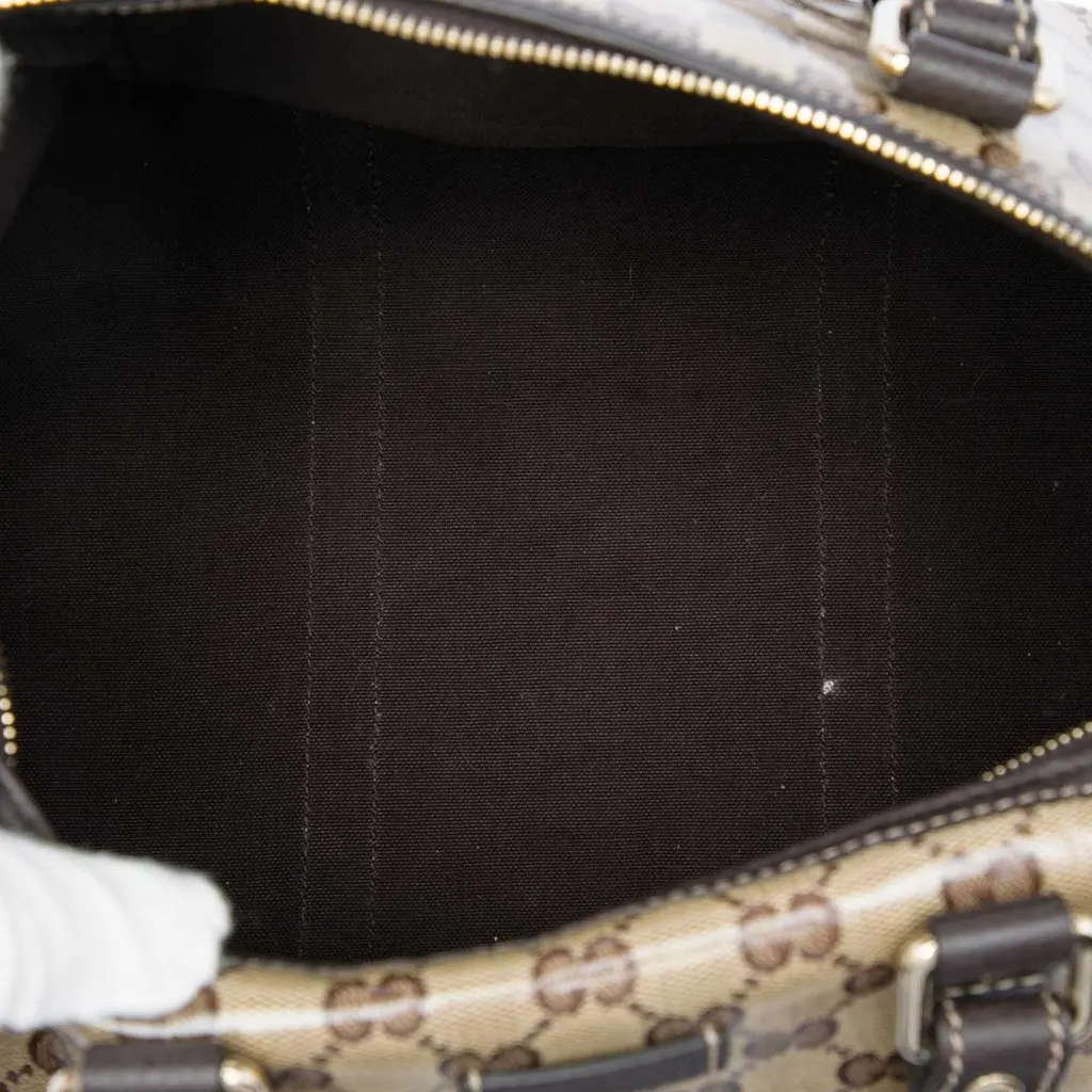 Gucci Medium GG Crystal Joy Boston Bag Beige Very good - Model View