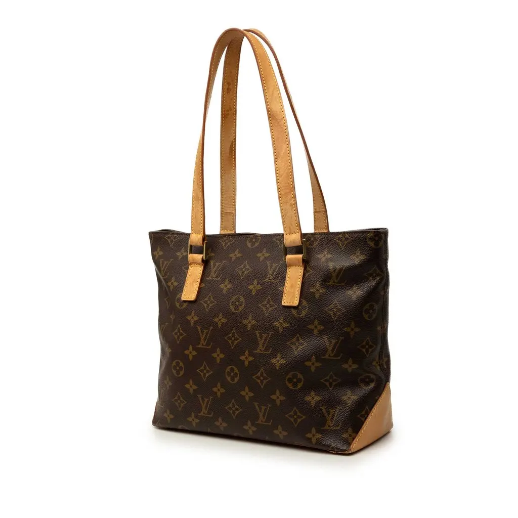 Louis Vuitton Monogram Cabas Piano Brown Canvas Good - Back View