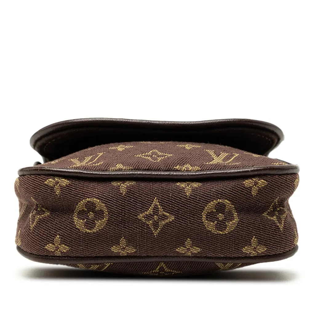 Louis Vuitton Monogram Mini Lin Pochette Cancun Brown Very good - Inside View