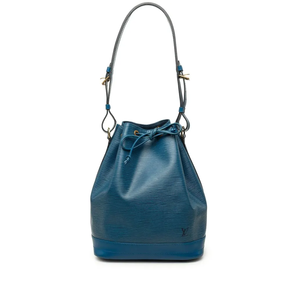 Louis Vuitton Epi Noe GM Blue Leather Good - Front View