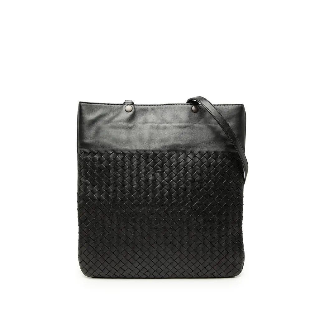 Bottega Veneta Nappa Intrecciato Flat Tote MultiColor Leather Very good - Front View