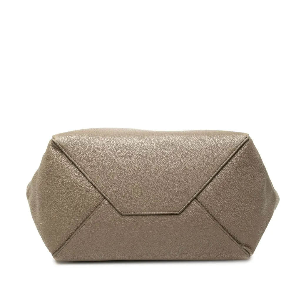 Celine Small Grained Calfskin Phantom Cabas Tote Brown Leather Very good - Inside View