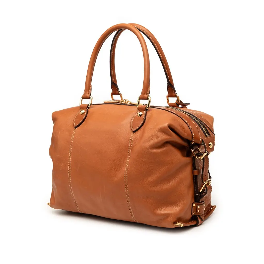 Louis Vuitton Veau Sac Louis Brown Leather Very good - Back View
