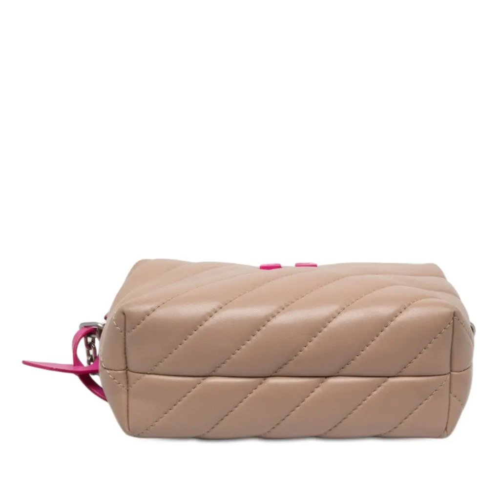 Off-White Matelasse Lambskin Jackhammer Camera Bag Brown Leather Very good - Inside View