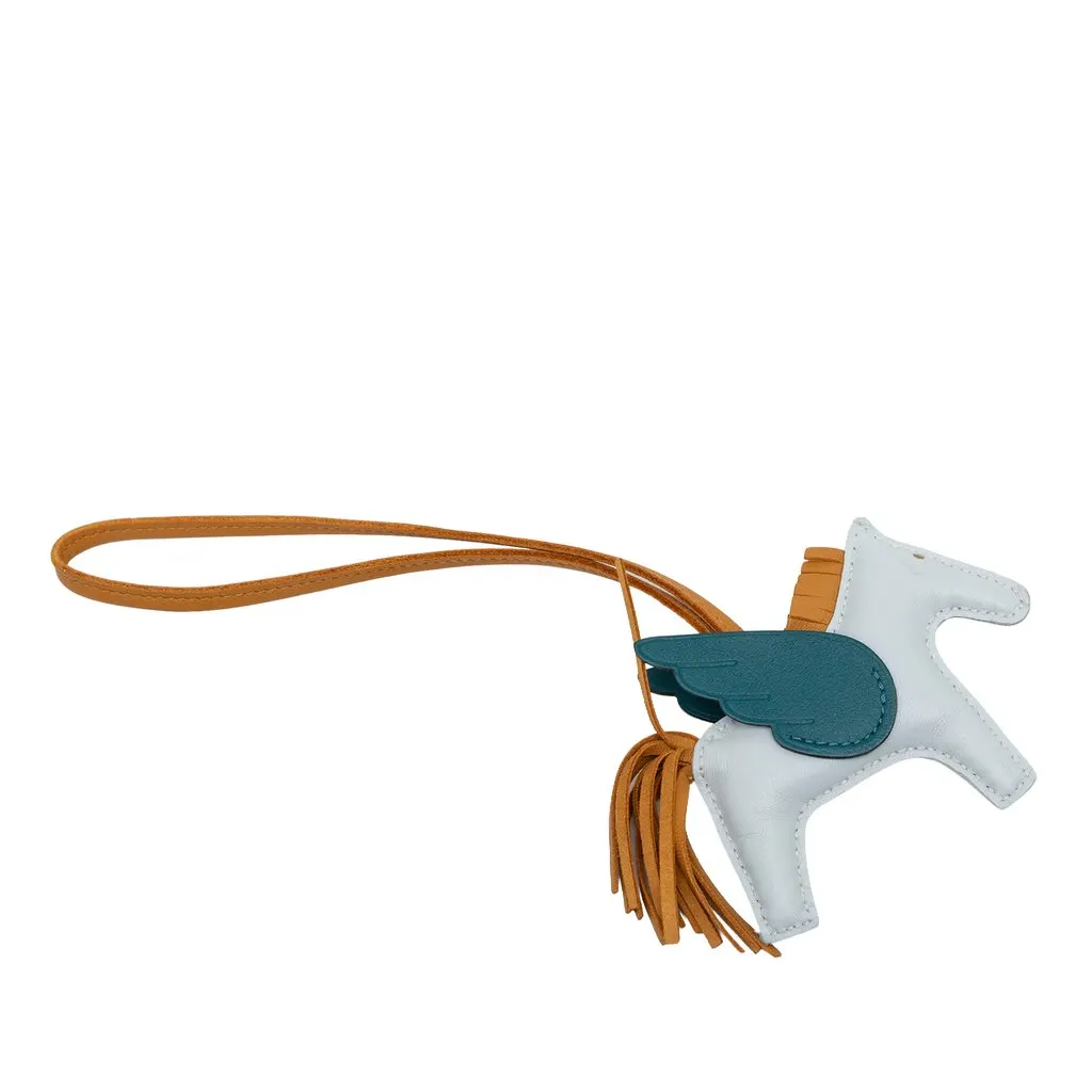Hermès Milo Lambskin and Swift GriGri Rodeo Pegase Bag Charm PM MultiColor Leather Very good - Back View