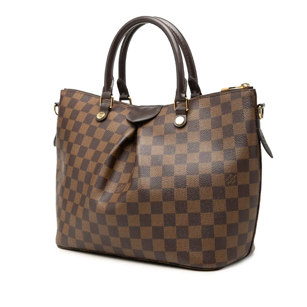 Louis Vuitton Damier Ebene Siena MM Brown Very good - Back View