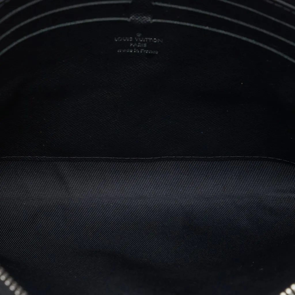 Louis Vuitton Damier Graphite Pochette Jour MM Black Canvas Good - Model View