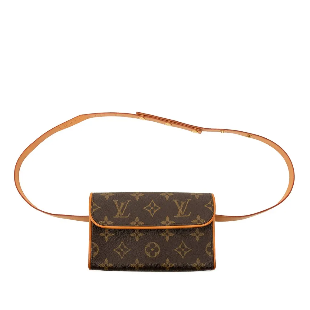 Louis Vuitton Monogram Pochette Florentine Brown Very good - Front View