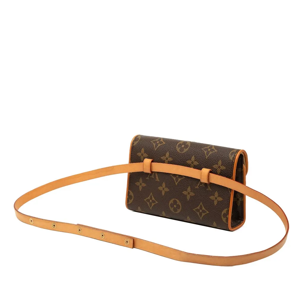 Louis Vuitton Monogram Pochette Florentine Brown Very good - Back View