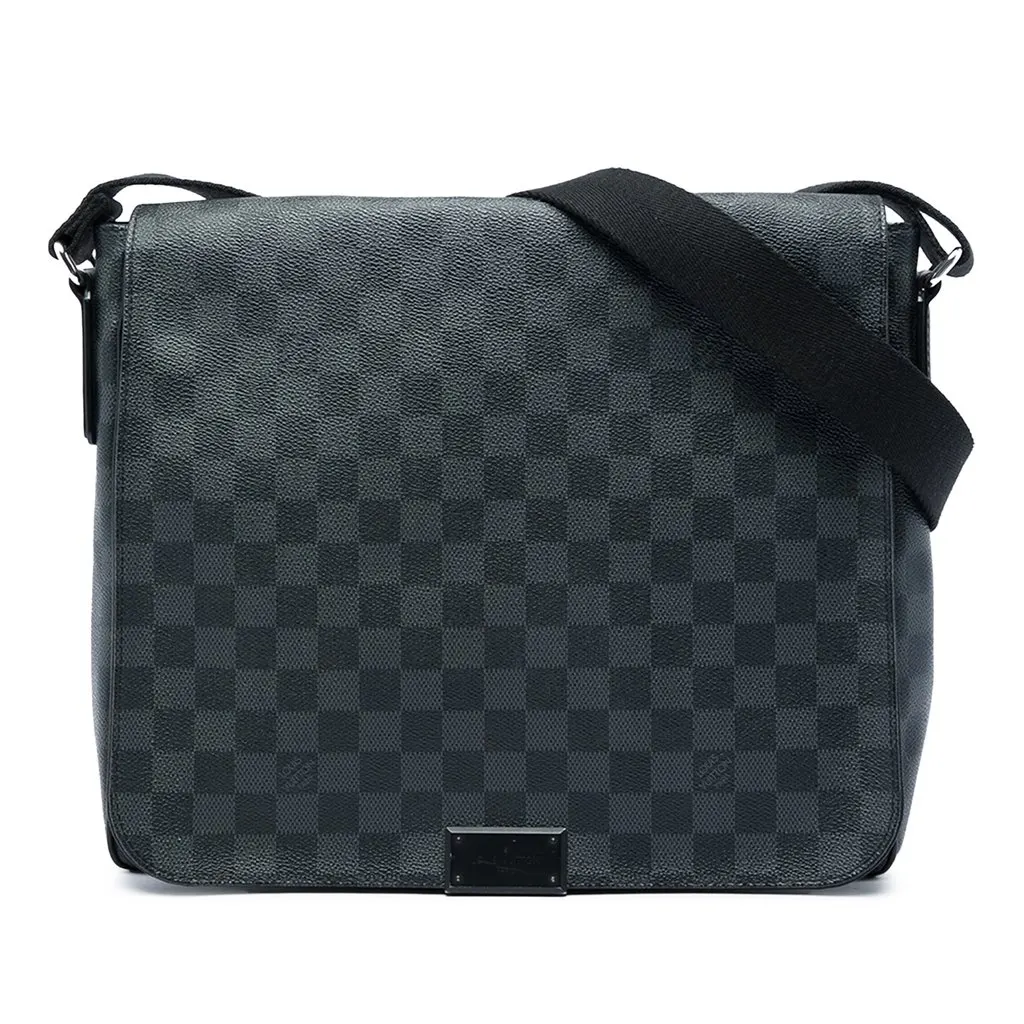 Louis Vuitton Damier Graphite District PM Black Canvas Very good - Front View