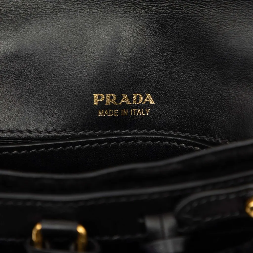 Prada Impuntu Velluto Corsaire Crossbody Black Velvet Very good - Box View