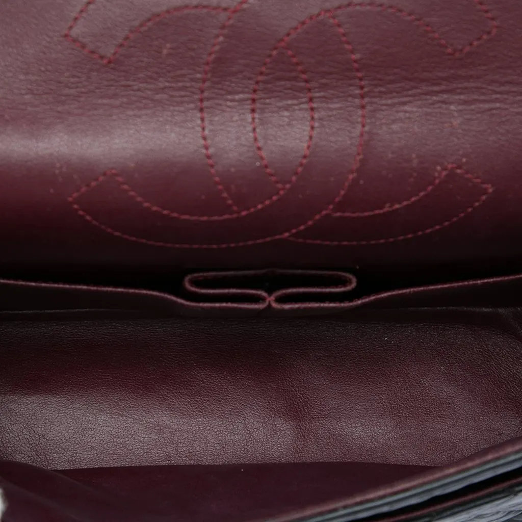 Chanel Quilted Aged Calfskin Reissue 2.55 Double Flap 225 Black Leather Very good - Box View