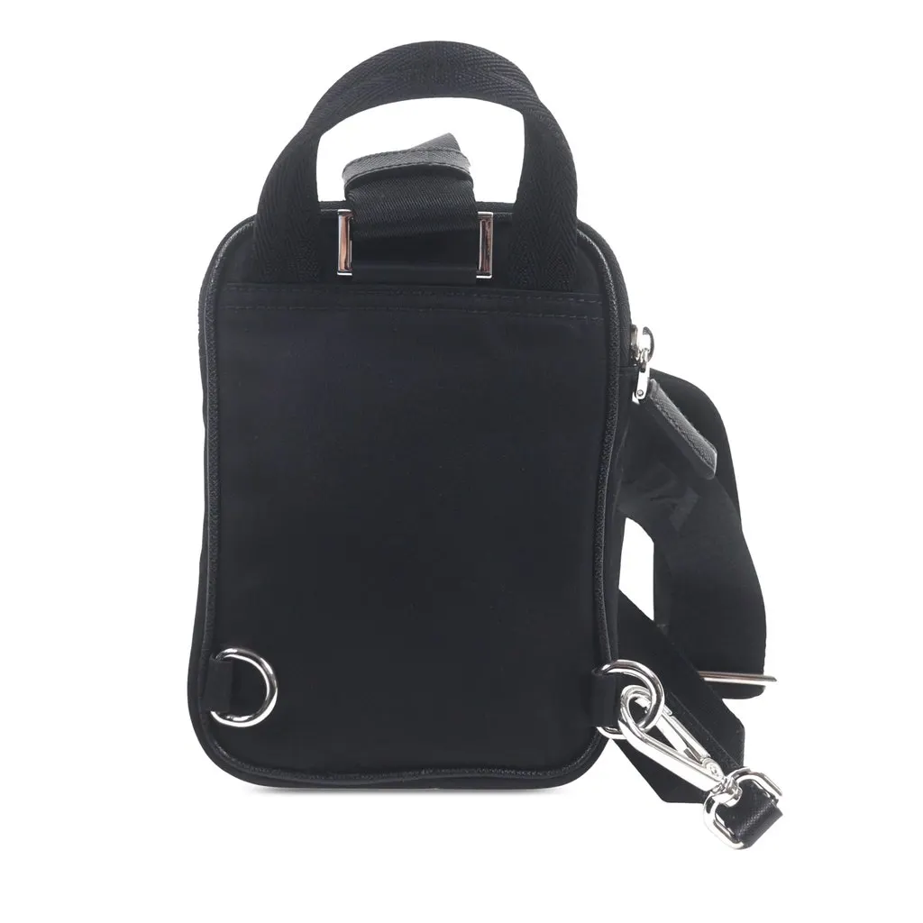 Prada Re Nylon and Saffiano Smartphone Case Black Very good - Back View