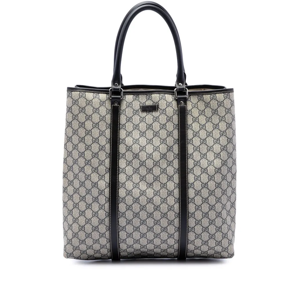 Gucci GG Supreme Joy Vertical Tote Beige Canvas Very good - Front View