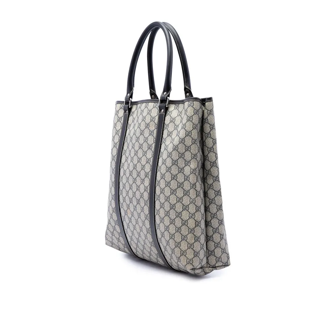Gucci GG Supreme Joy Vertical Tote Beige Canvas Very good - Back View