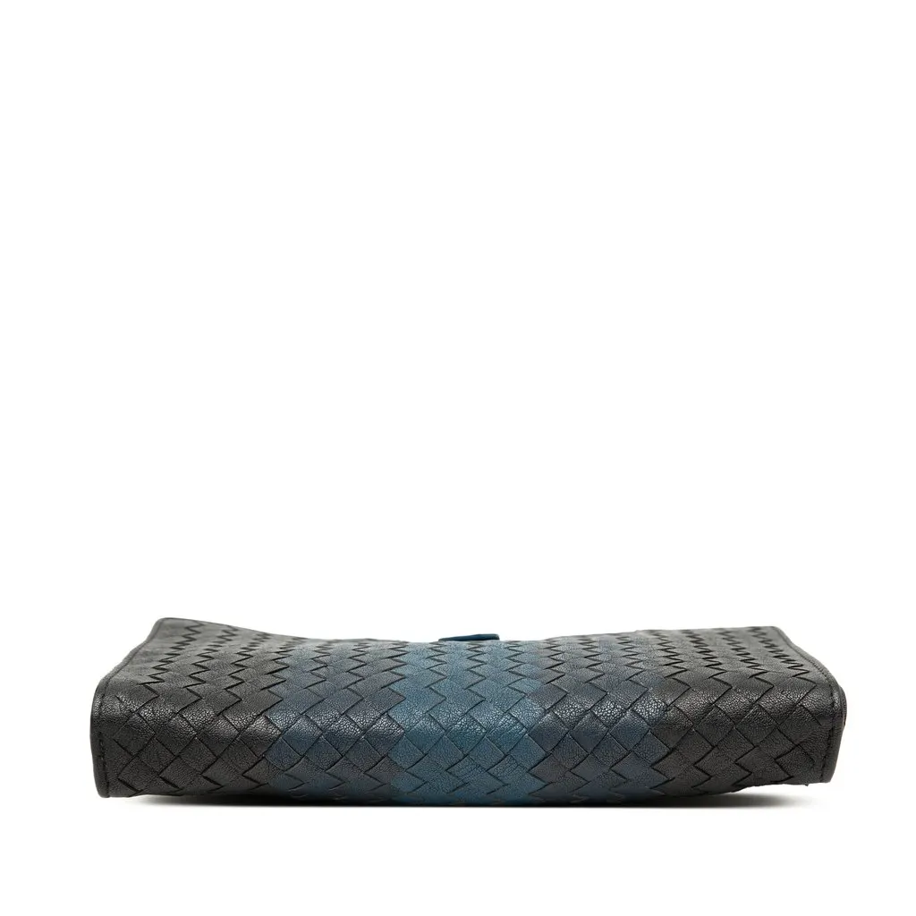 Bottega Veneta Tricolor Nappa Intrecciato Multifunction Clutch Black Leather Very good - Inside View