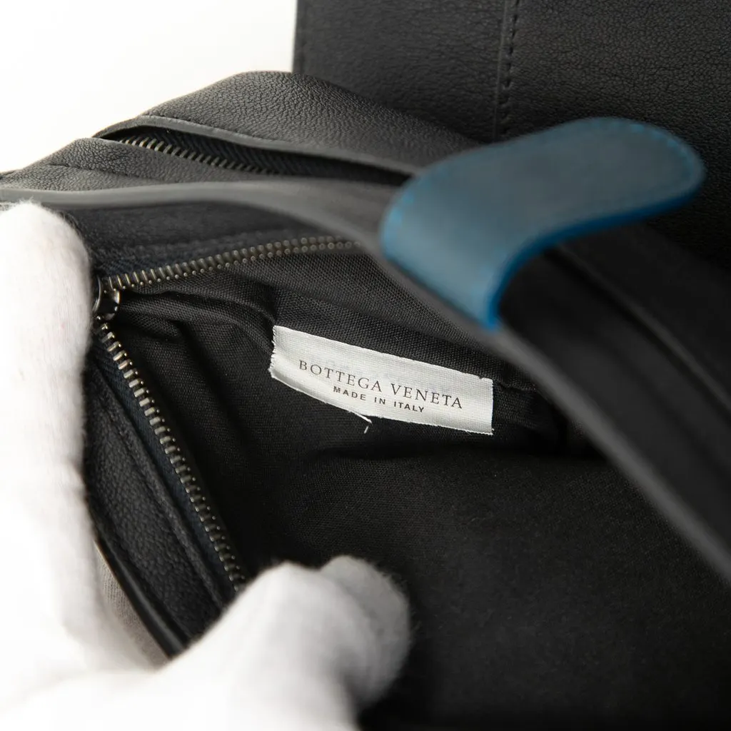 Bottega Veneta Tricolor Nappa Intrecciato Multifunction Clutch Black Leather Very good - Box View