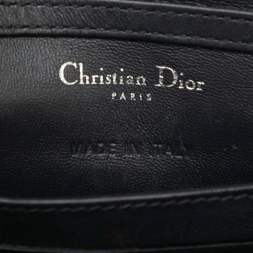 Dior Baby Metallic Patent Microcannage Diorama Flap Silver Leather Good - Box View