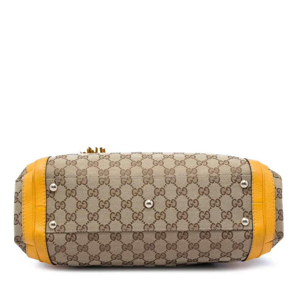 Gucci GG Canvas Bella Satchel Beige Very good - Inside View