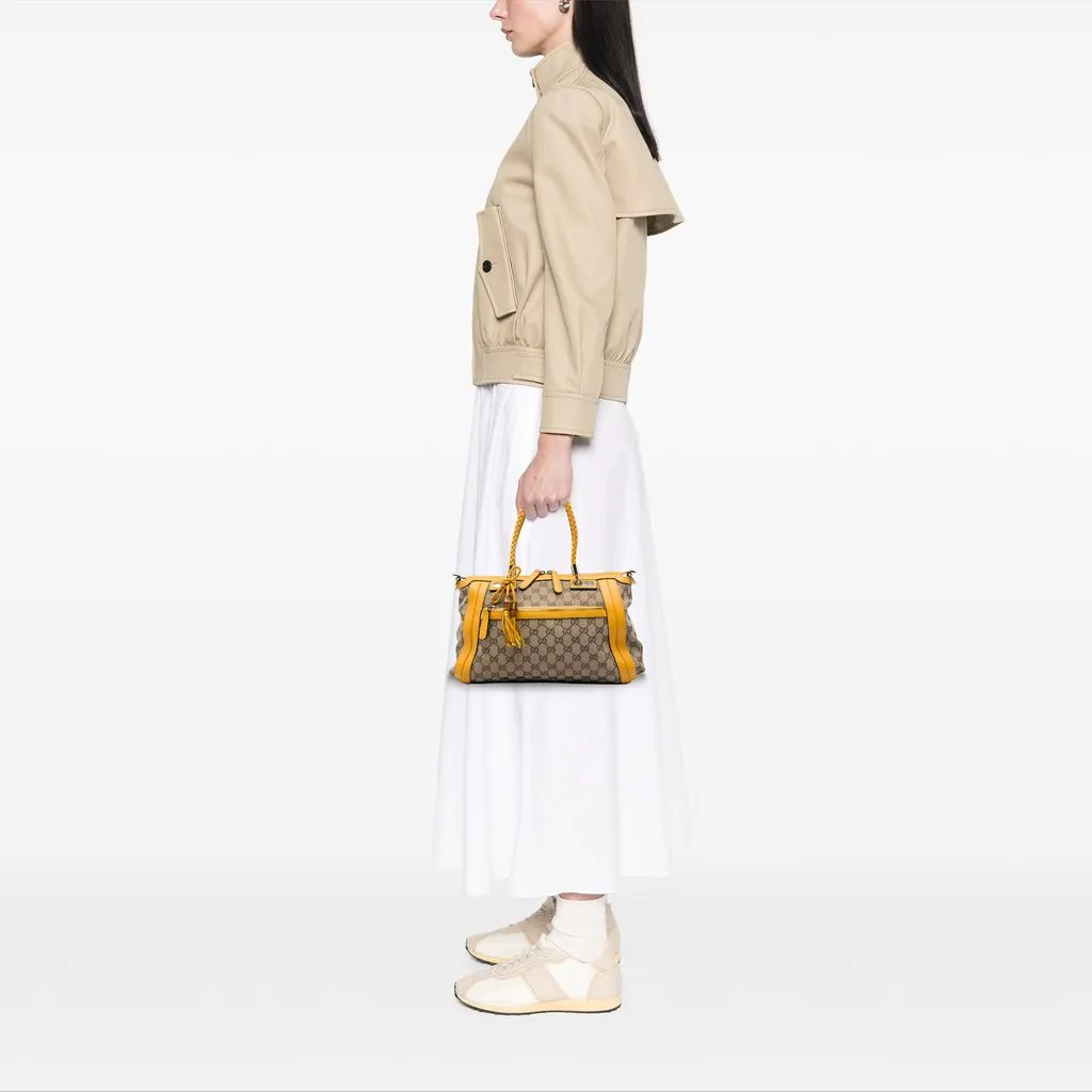 Gucci GG Canvas Bella Satchel Beige Very good - Box View