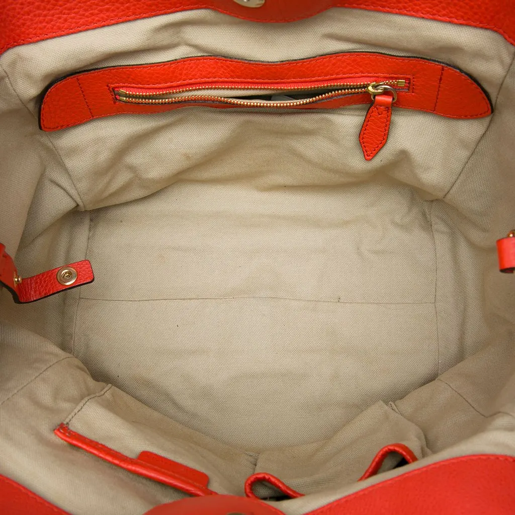 Burberry Small House Check Canvas Bridle Canterbury Tote Brown Very good - Model View