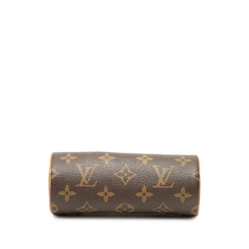 Louis Vuitton Monogram Papillon Pochette Brown Canvas Good - Inside View