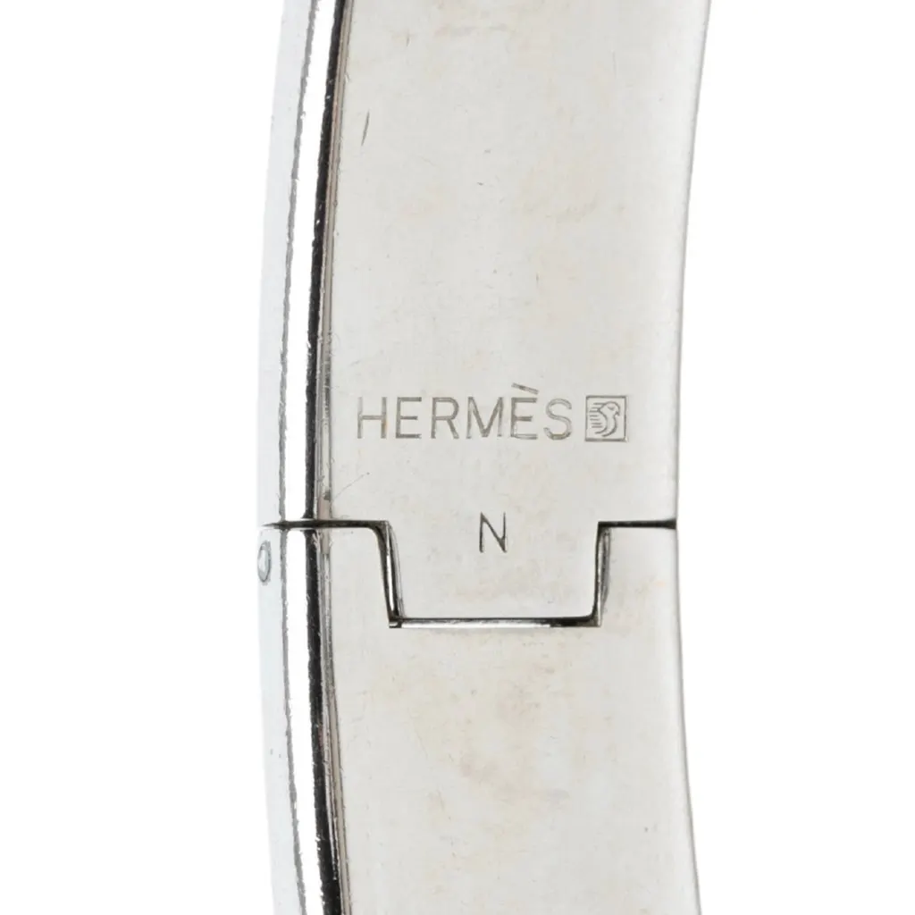 Hermès Narrow Enamel Clic H Bracelet PM Orange Very good - Model View