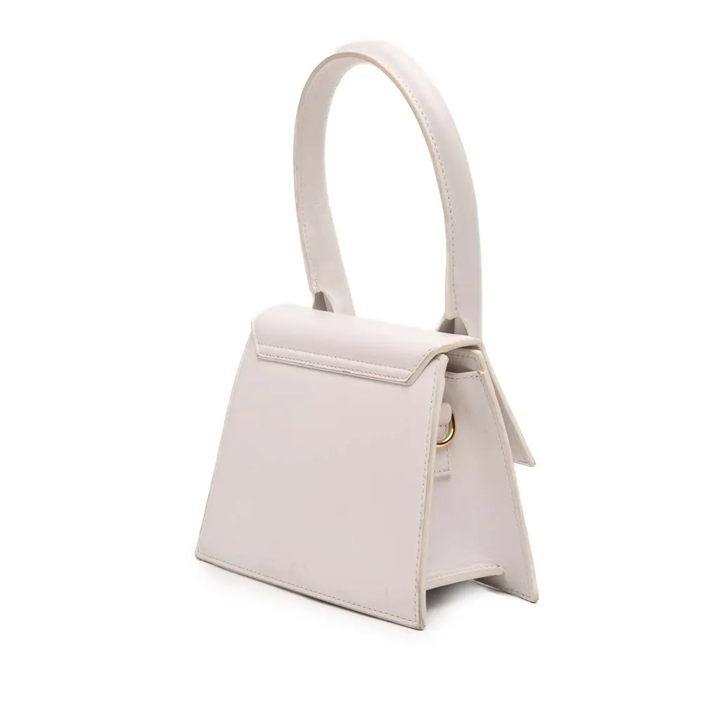 Jacquemus Leather Le Chiquito Moyen White Leather Very good - Back View