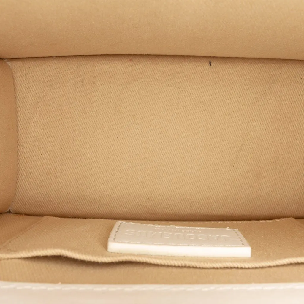 Jacquemus Leather Le Chiquito Moyen White Leather Very good - Model View