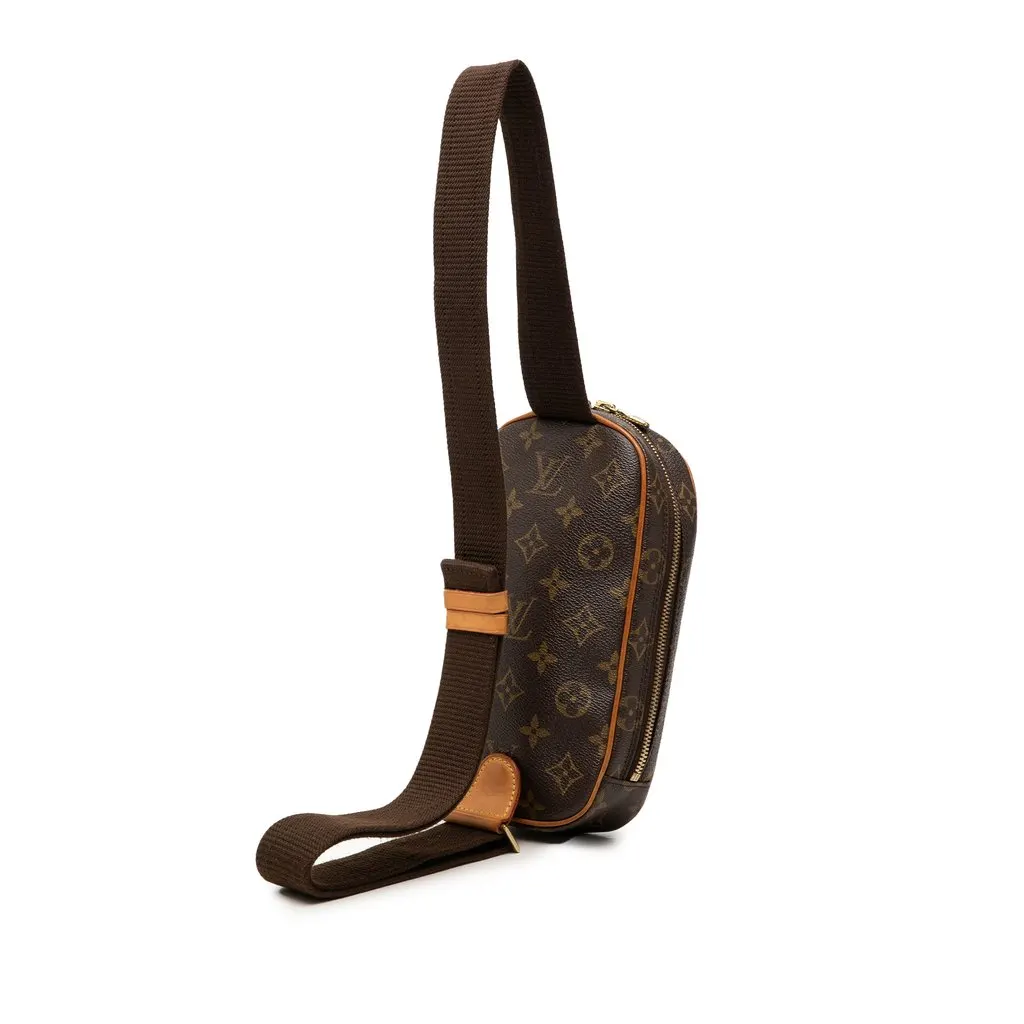 Louis Vuitton Monogram Pochette Gange Brown Canvas Very good - Back View