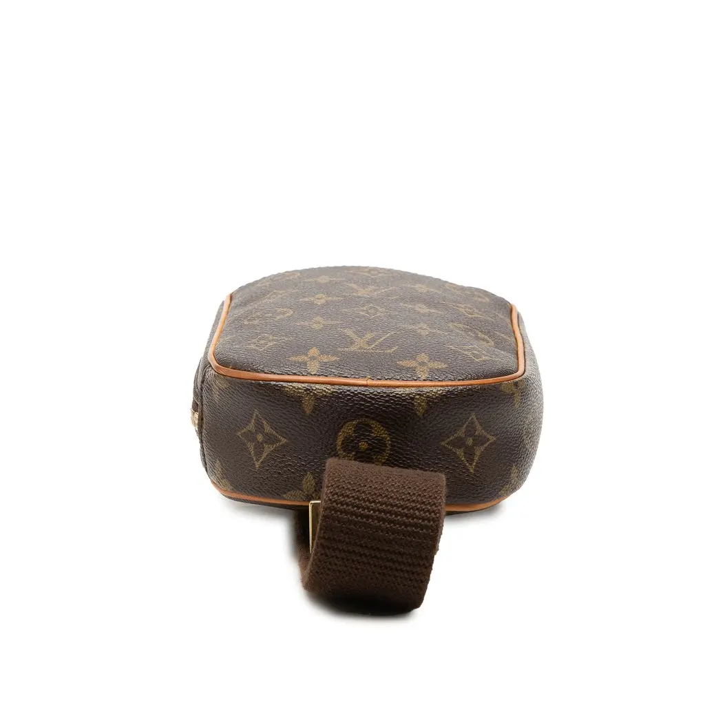 Louis Vuitton Monogram Pochette Gange Brown Canvas Very good - Inside View